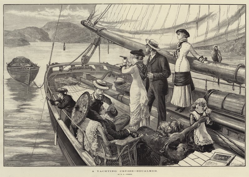 Um cruzeiro de iate, becalmed de William Heysham Overend