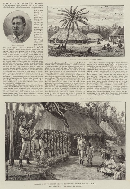 Anexação das Ilhas Gilbert de William Heysham Overend