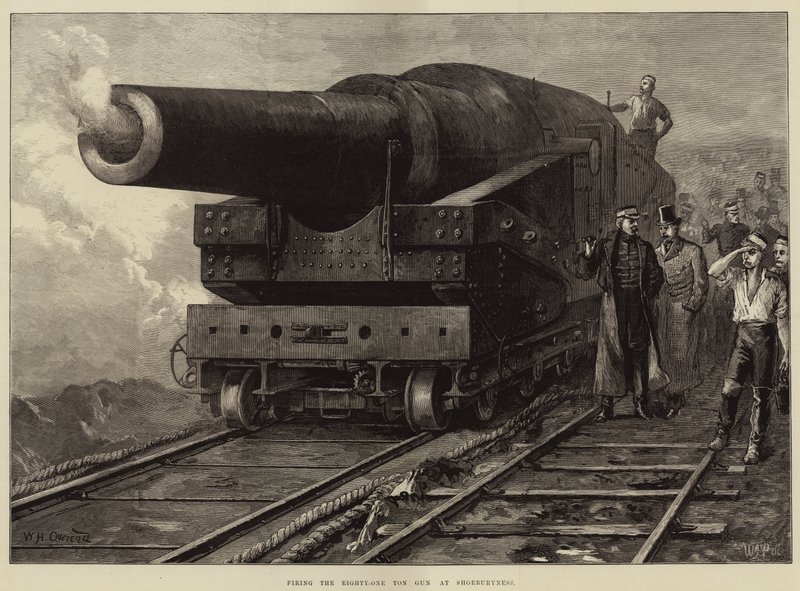 Disparando a Arma de Oitenta e Uma Toneladas no Shoeburyness de William Heysham Overend