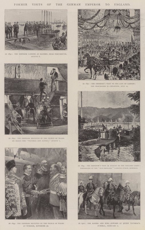 Antigas visitas do imperador alemão à Inglaterra de William Heysham Overend