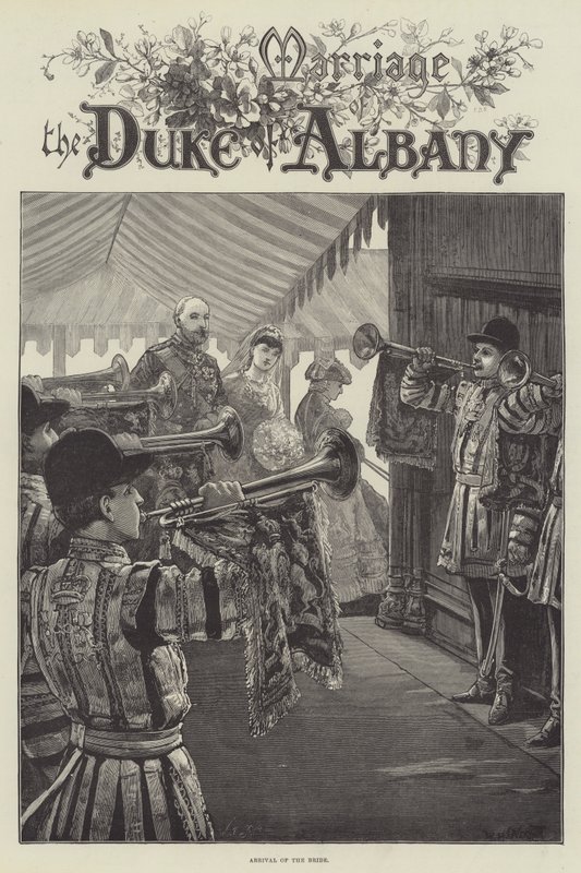 Casamento do duque de Albany, chegada da noiva de William Heysham Overend