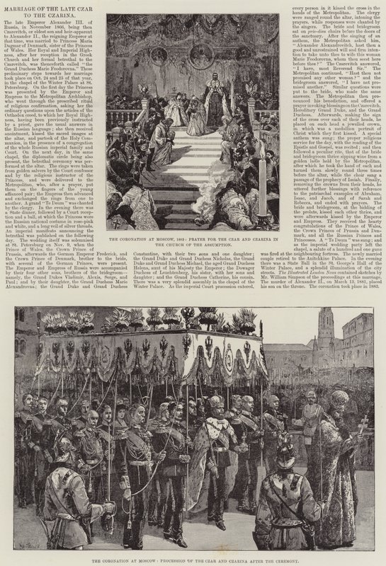 Casamento do Czar tardio para a Czarina de William Heysham Overend