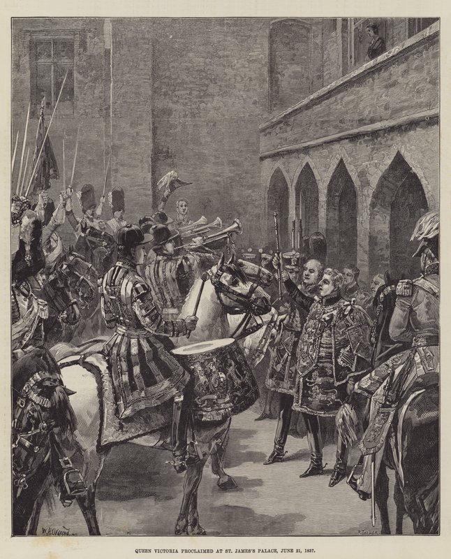 Rainha Victoria proclamou no Palácio de St. James, 21 de junho de 1837 de William Heysham Overend