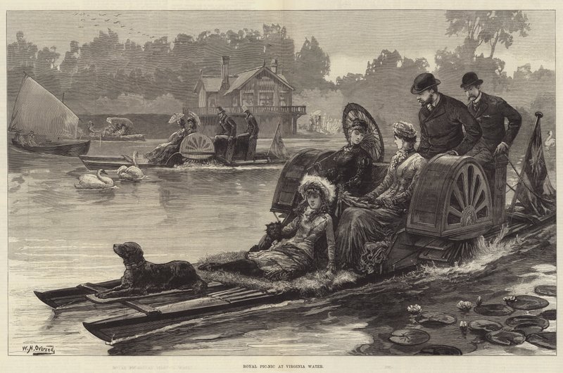 Royal Pic-Nic na Virginia Water de William Heysham Overend