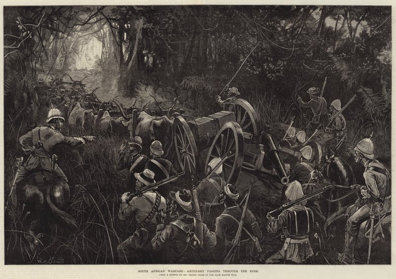 Guerra Sul-Africana, Artilharia passando pelo Bush de William Heysham Overend