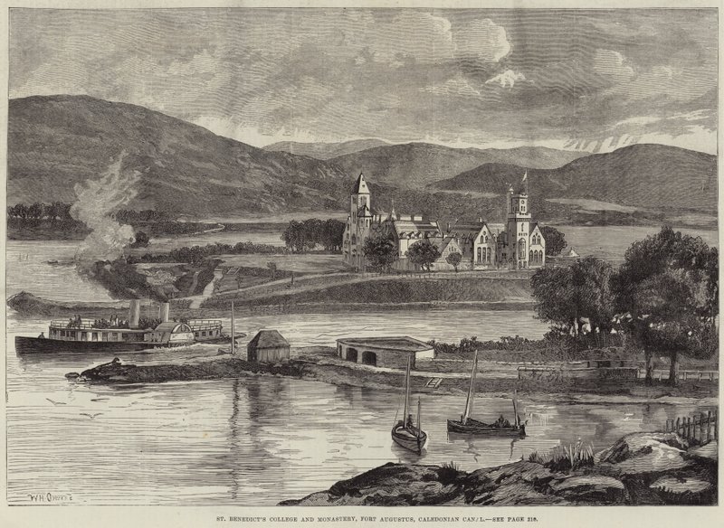 Colégio e Mosteiro de São Bento, Fort Augustus, Canal Caledoniano de William Heysham Overend