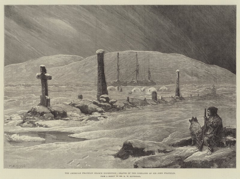 A American Franklin Search Expedition, sepulturas dos camaradas de Sir John Franklin de William Heysham Overend