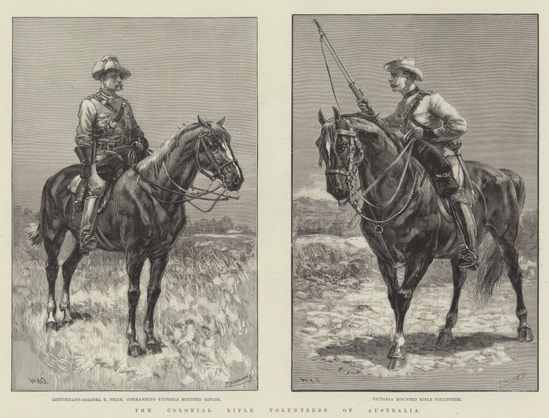 Voluntários do Rifle Colonial da Austrália de William Heysham Overend