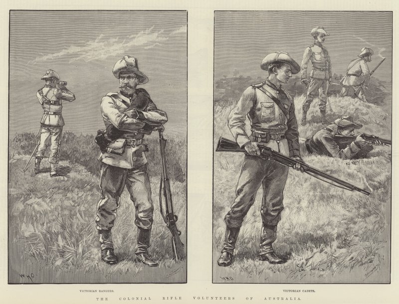 Voluntários do Rifle Colonial da Austrália de William Heysham Overend