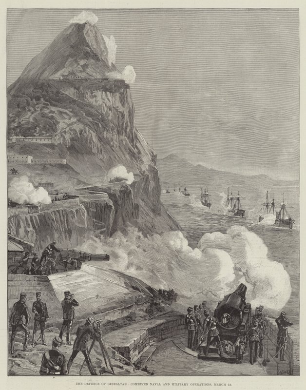 A Defesa de Gibraltar, Operações Navais e Militares Combinadas, 13 de março de William Heysham Overend
