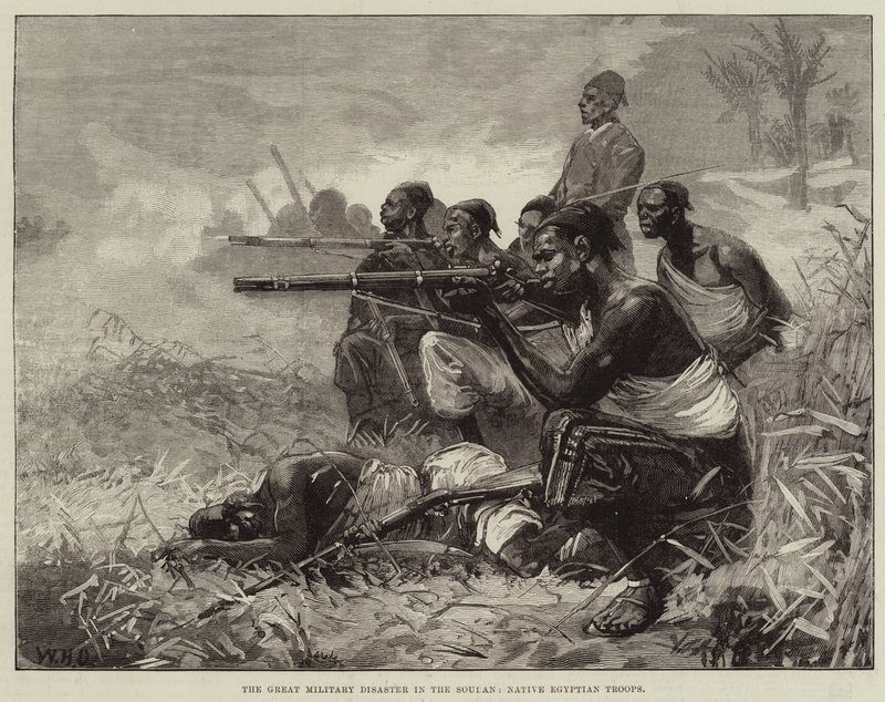O Grande Desastre Militar no Sudão, Tropas Nativas Egípcias de William Heysham Overend
