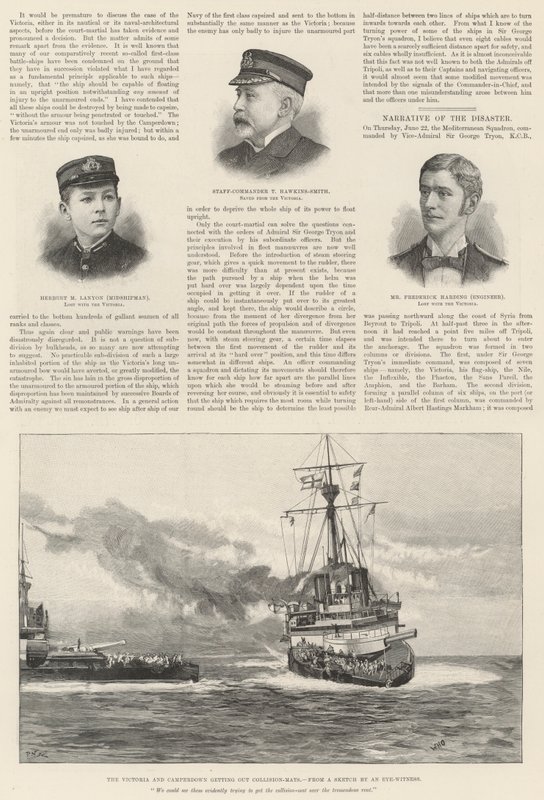 A perda do HMS Victoria de William Heysham Overend