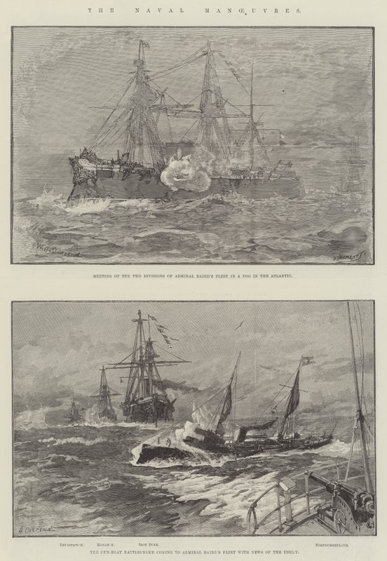 As manobras navais de William Heysham Overend