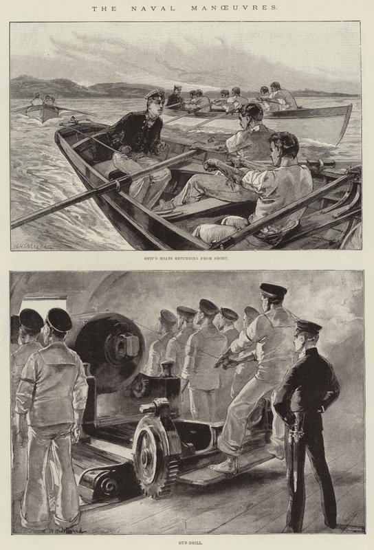 As manobras navais de William Heysham Overend