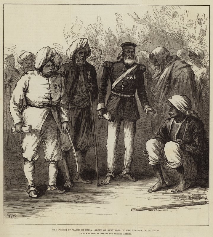 O Príncipe de Gales na Índia, Grupo de Sobreviventes da Defesa de Lucknow de William Heysham Overend
