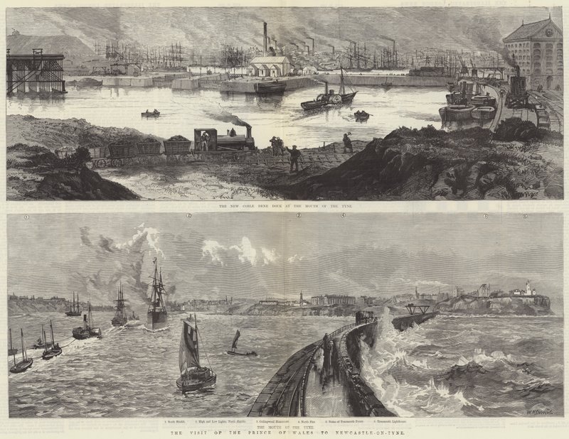 A visita do príncipe de Gales a Newcastle-on-Tyne de William Heysham Overend