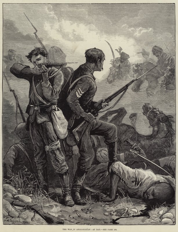 A guerra no Afeganistão, na baía de William Heysham Overend