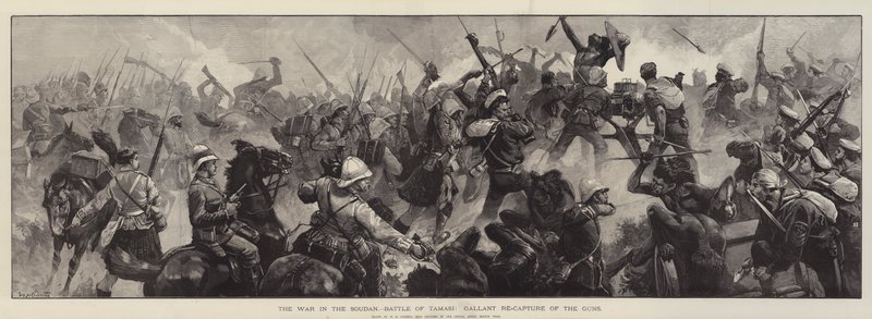 A Guerra no Sudão, Batalha de Tamasi, Galante Re-Captura das Armas de William Heysham Overend