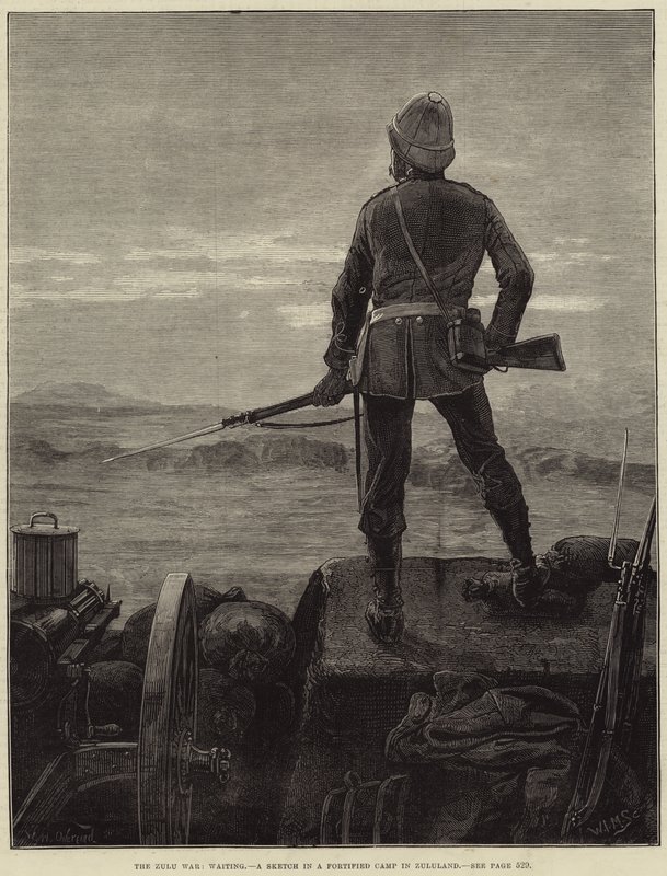 A Guerra Zulu, Esperando de William Heysham Overend