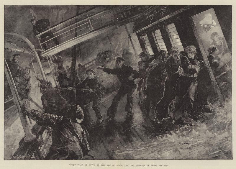 Os que descem ao mar em navios, que fazem negócios nas grandes águas de William Heysham Overend