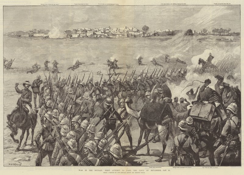 Guerra no Sudão, primeira tentativa de tomar a cidade de Metammeh, 21 de janeiro de William Heysham Overend