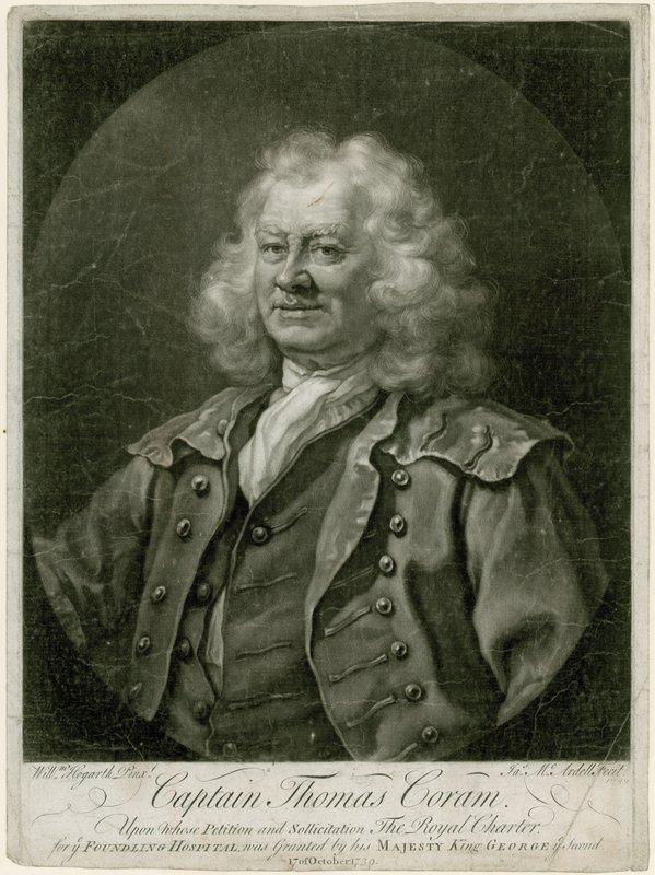 O capitão Thomas Coram de William Hogarth