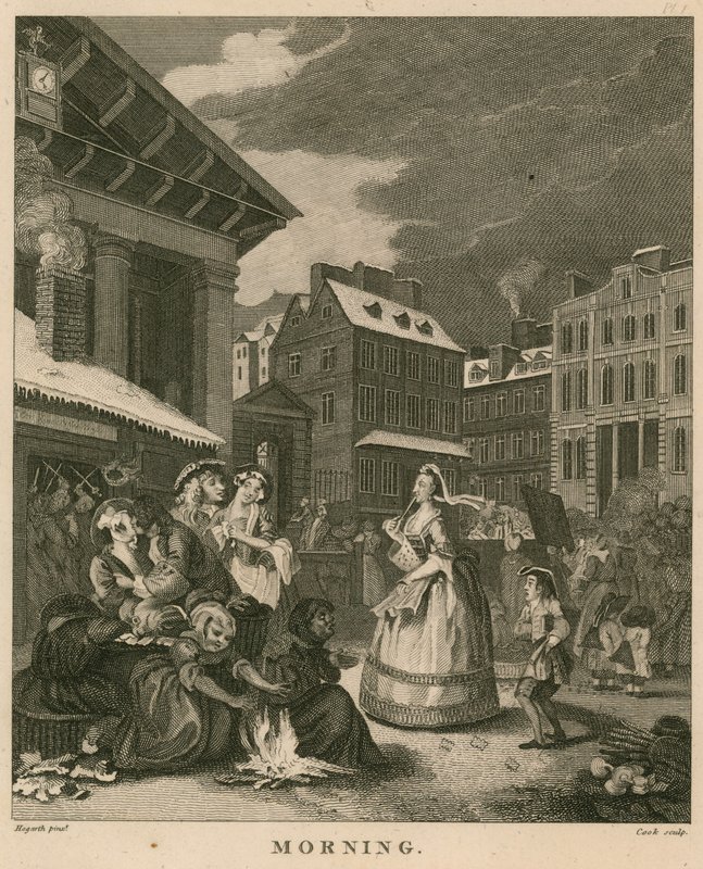 Manhã em Covent Garden, Londres de William Hogarth