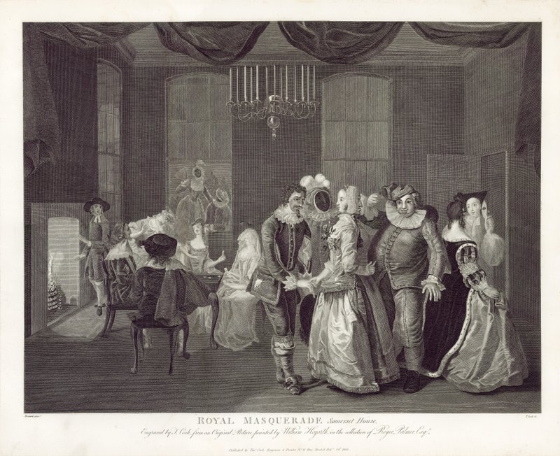 Royal Masquerade, Somerset House de William Hogarth