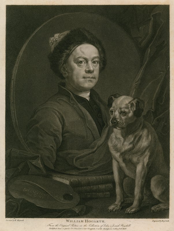 Auto-retrato de William Hogarth de William Hogarth