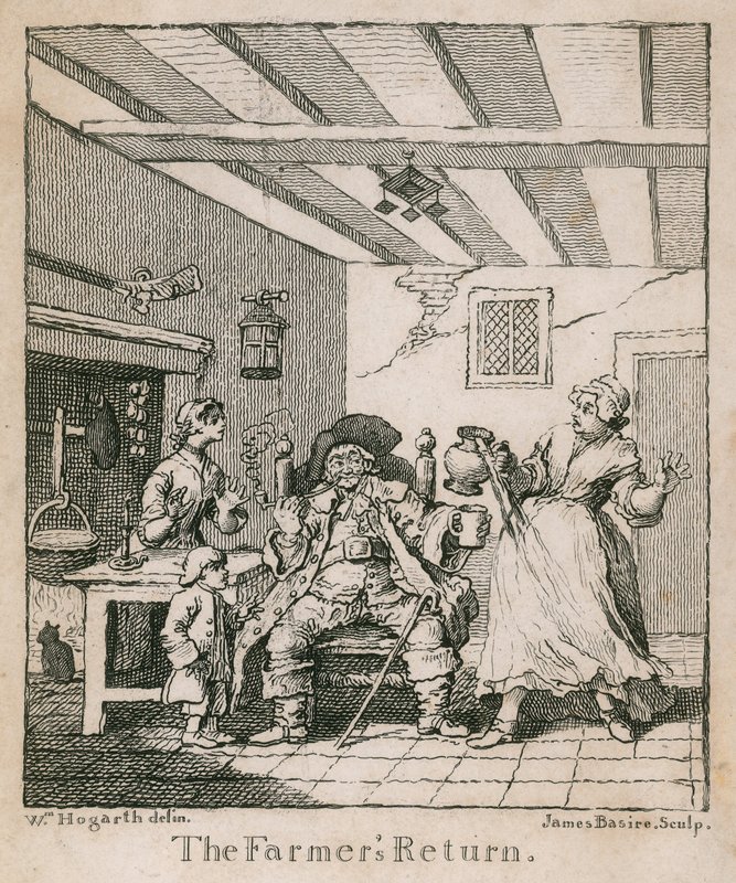 O retorno do fazendeiro de William Hogarth