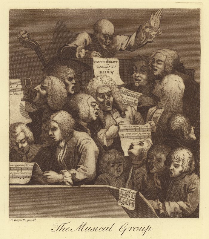 O grupo musical de William Hogarth