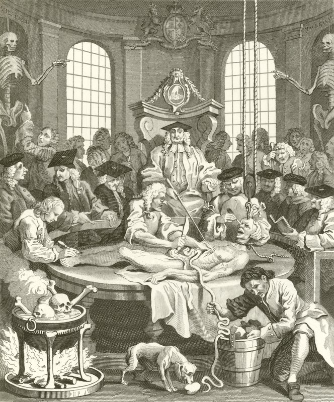 Os quatro estágios da crueldade de William Hogarth