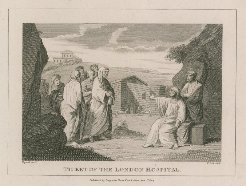Bilhete do Hospital de Londres de William Hogarth