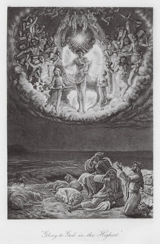 "Glória a Deus nas Alturas" (fotogravura) de William Holman (after) Hunt