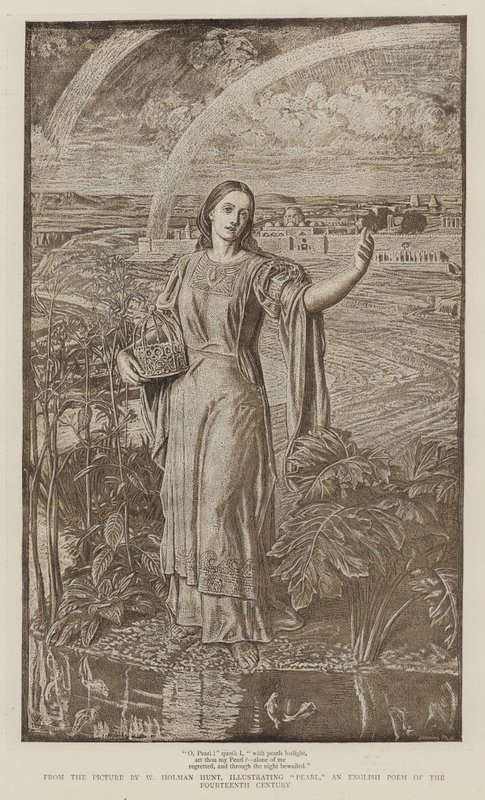 A Pérola, o poema inglês do século XIV de William Holman Hunt