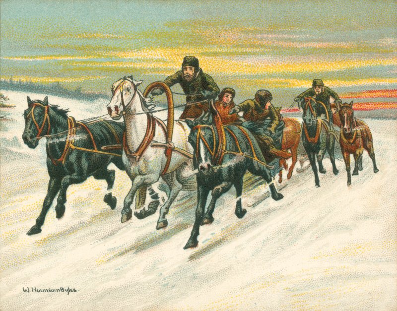 Raças Históricas e Modernas, Raças de Trenó Russo (chromolitho) de William Hounsom Byles