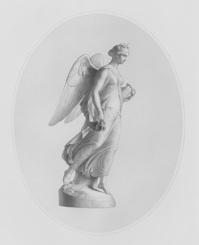 Aurora, gravada por W Roffe a partir da estátua de J Gibson, RA, na posse da Sra. Henry Sandbach (gravura) de William John Roffe