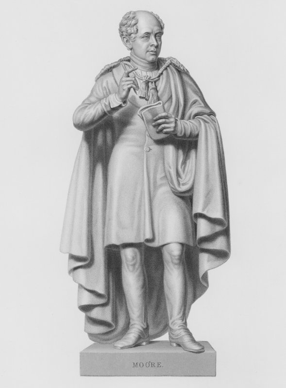 Moore, gravado por W Roffe a partir da estátua por C Moore, MRIA (gravura) de William John Roffe
