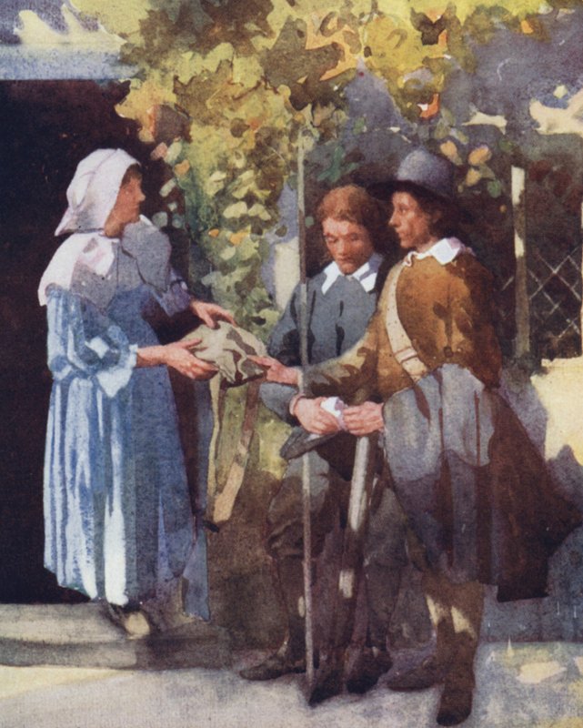 Ilustração para The Compleat Angler de Izaak Walton (cor litho) de William Lee Hankey