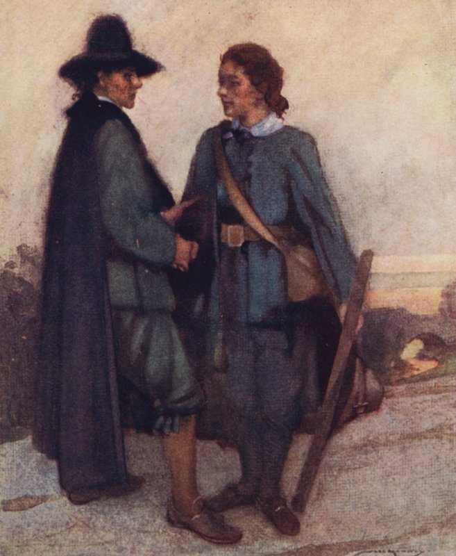 Ilustração para The Compleat Angler de Izaak Walton (cor litho) de William Lee Hankey