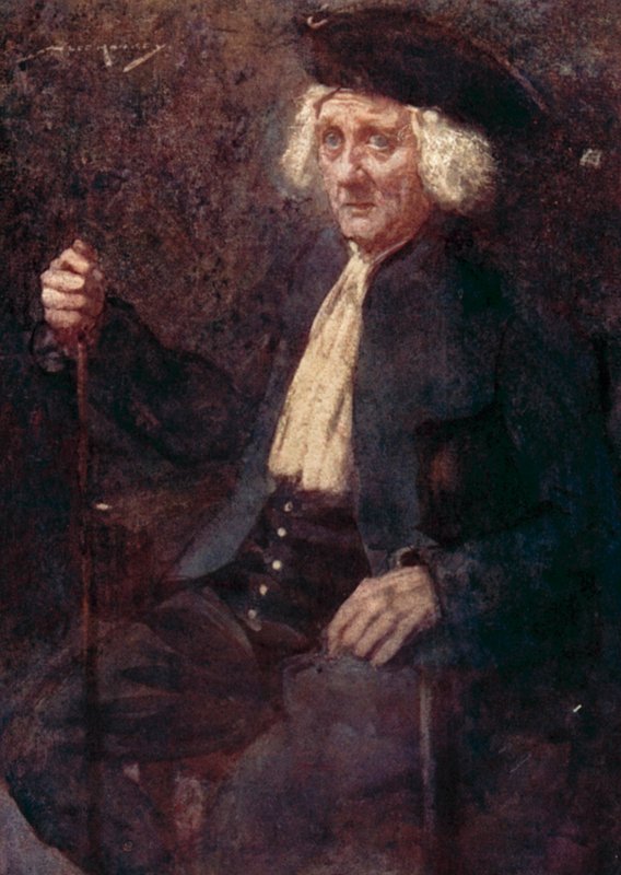 Ilustração para The Deserted Village por Oliver Goldsmith (cor litho) de William Lee Hankey