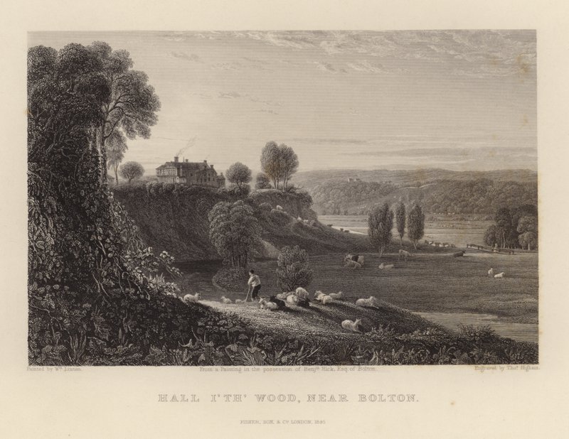 Salão na floresta perto de Bolton de William Linton