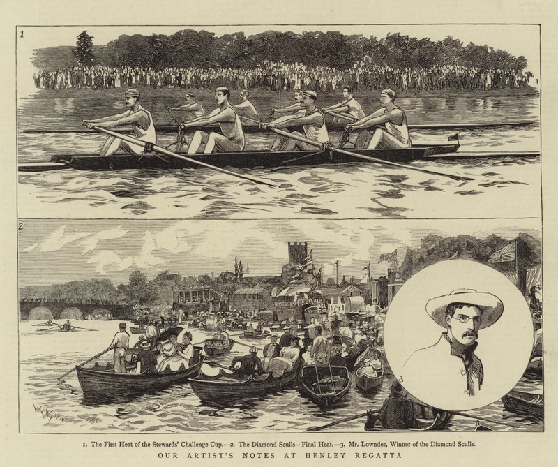 Nossas notas do artista na regata de Henley de William Lionel Wyllie