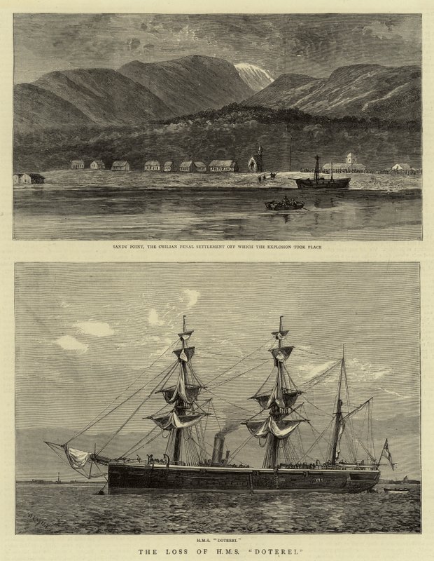 A perda do HMS Doterel de William Lionel Wyllie