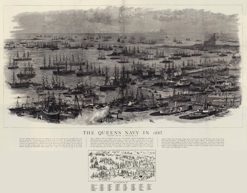 Marinha da Rainha em 1887 de William Lionel Wyllie