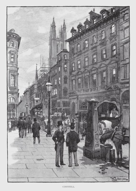 Cornhill (litho) de William Luker