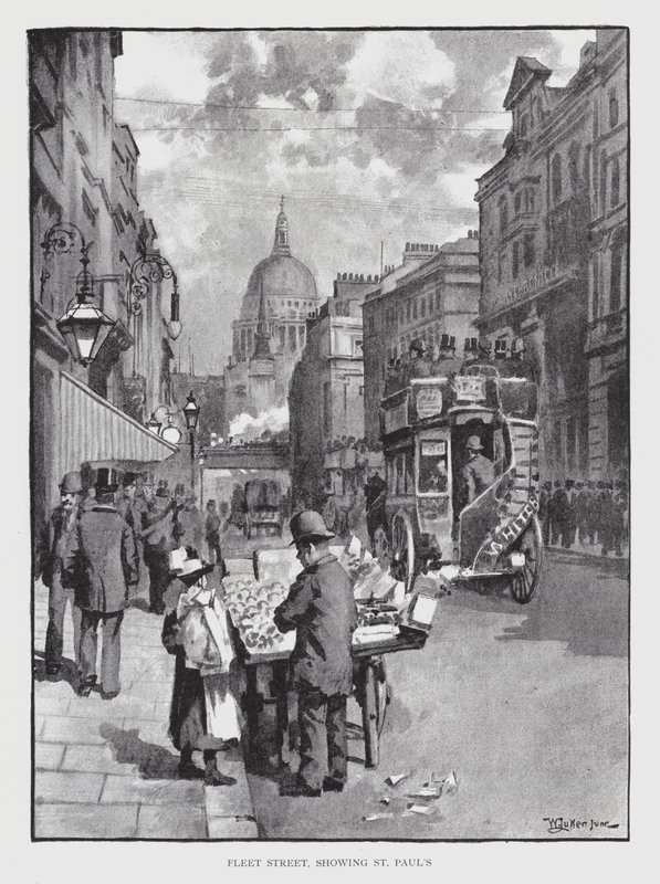 Fleet Street, mostrando St Paul
