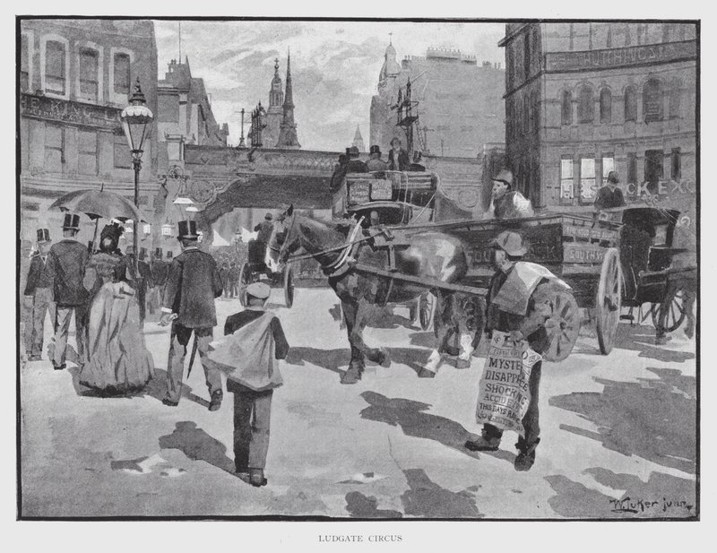 Ludgate Circus (litho) de William Luker