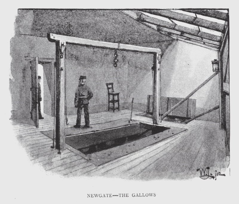 Newgate, a Galinha (litho) de William Luker