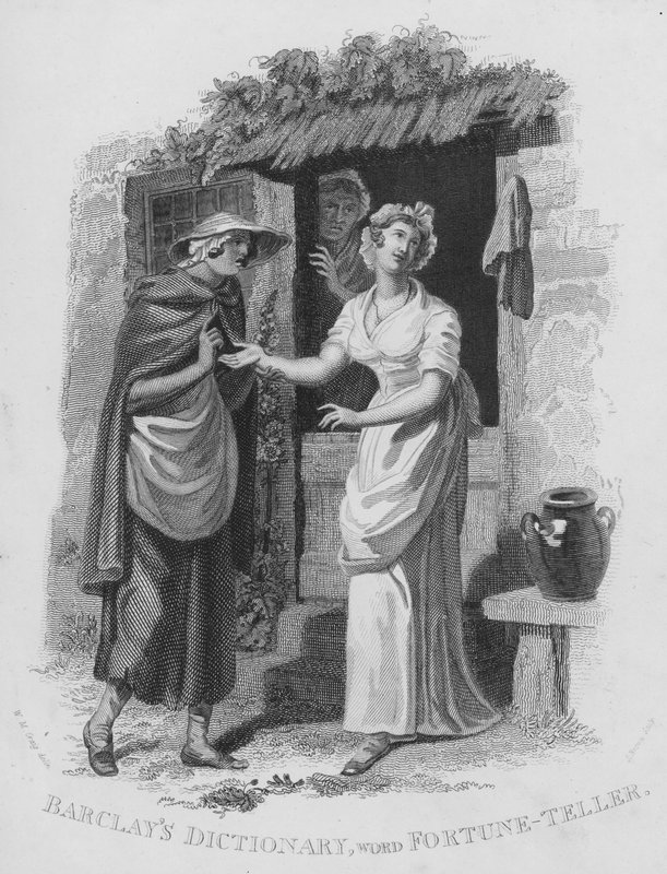 Barclays Dictionary, palavra: Fortune-teller (gravura) de William Marshall (after) Craig